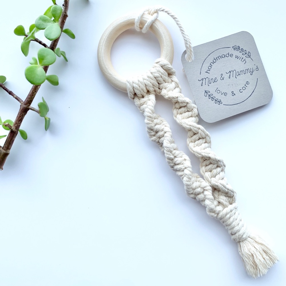 Boho Macrame Baby Teether